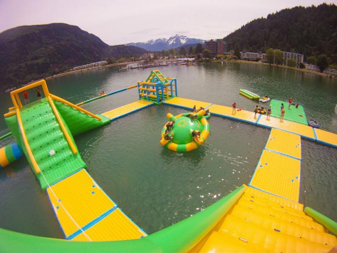 inflatable floating water park