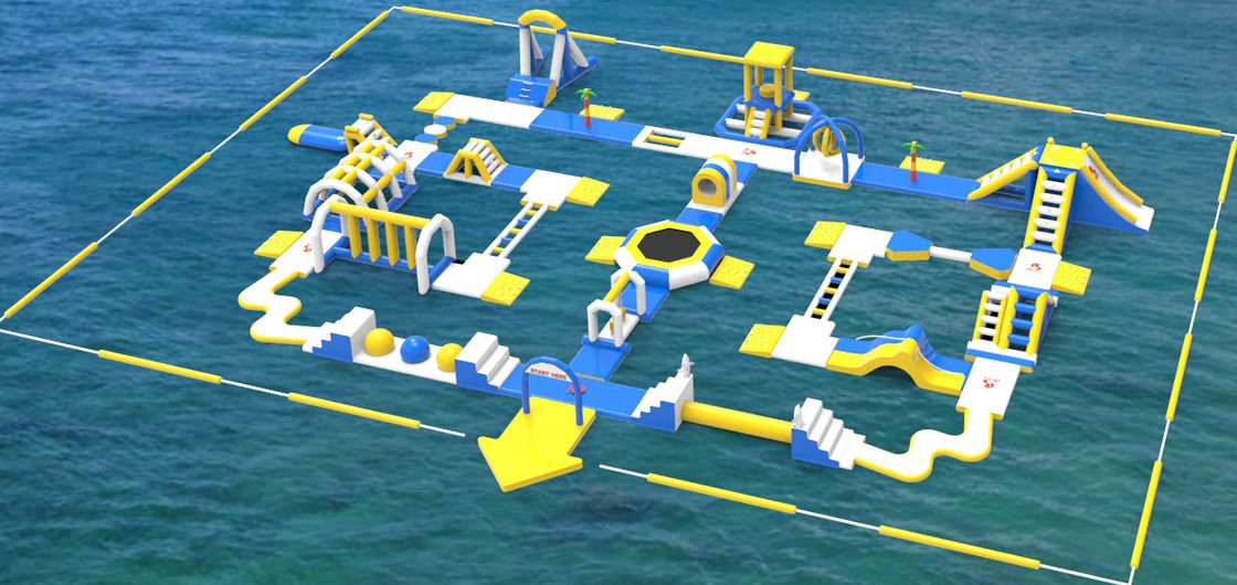 Giant Inflatable Water Park Equipment / Inflatable Sea Water Park For
