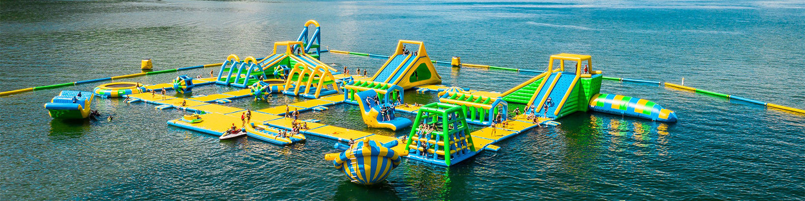floating inflatable water park