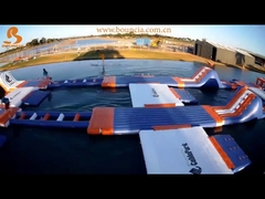 250 People Giant Inflatable Water Park Games TUV Certificate Wipeout Course