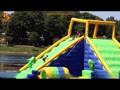 Inflatable Floating Water Sports Theme Park / Water Splash Park Installed In Milano