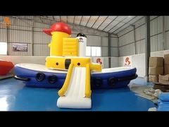 Heat Resistant Swimming Pool Tug Boat Inflatable Water Sports