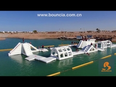 Lake Inflatable Water Park Games / Inflatable Aqua Park Equipment