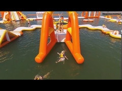 Floating Inflatable Water Park Games 0.9mm PVC Tarpaulin Material