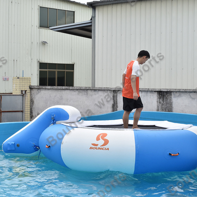 Inflatable Floating Island With Water Trampoline