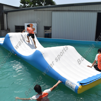 0.9mm PVC Tarpaulin Inflatable Water Game Bridge For Lake