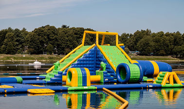 Inflatable Floating Water Sports Theme Park / Water Splash Park Installed In Milano