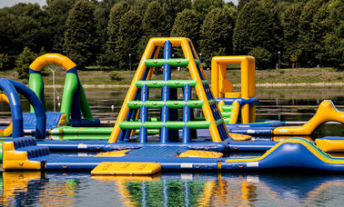 Inflatable Floating Water Sports Theme Park / Water Splash Park Installed In Milano