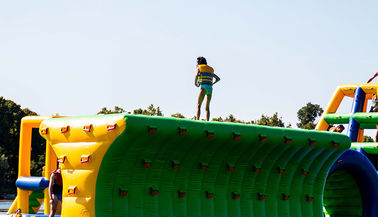 Inflatable Floating Water Sports Theme Park / Water Splash Park Installed In Milano