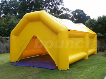 0.9mm PVC  Yellow Color PVC Tarpaulin Inflatable Camping Tent