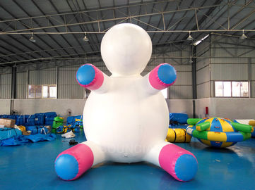 Anti - UV Material Standing Inflatable Unicorn Cartoon For Swimming Pool