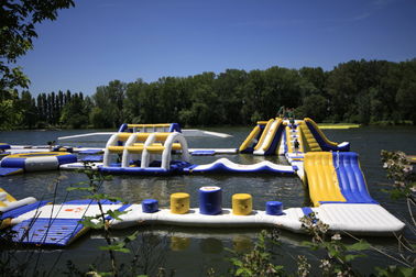 France Outdoor Inflatable Water Park Games For Adults / Inflatable Water Park Equipment