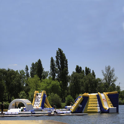 France Outdoor Inflatable Water Park Games For Adults / Inflatable Water Park Equipment