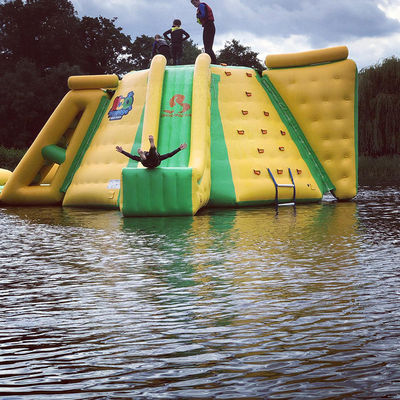 Stable Inflatable Water Park  / Heat Resitance Blow Up Obstacle Course