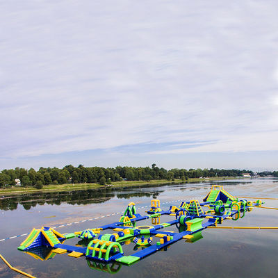 Inflatable Floating Water Sports Theme Park / Water Splash Park Installed In Milano