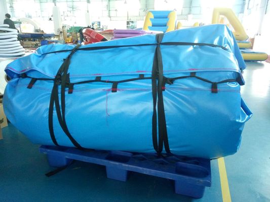 14.45mH Colorful Commercial Inflatable Water Slide With Pool