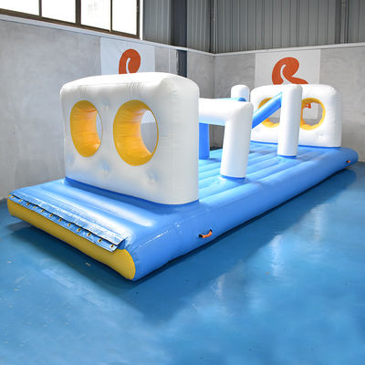 Swimming Pool Floating Inflatable Obstacle Course With 0.9mm PVC Tarpaulin