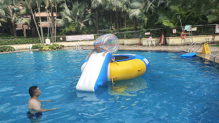 trampoline and slide combo