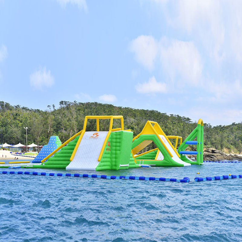 Giant Inflatable Aqua Park Sports Equipment / Inflatable Water Park Games For Sea
