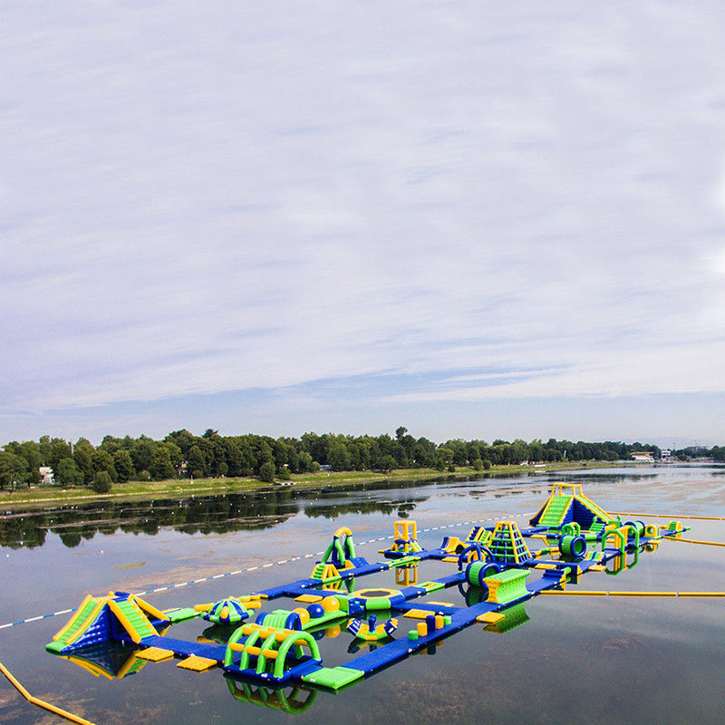 Inflatable Floating Water Sports Theme Park / Water Splash Park Installed In Milano