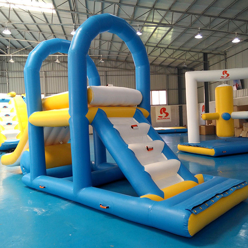Supply Water Park Inflatable Aqua Slide Floating Water Tower For Lake