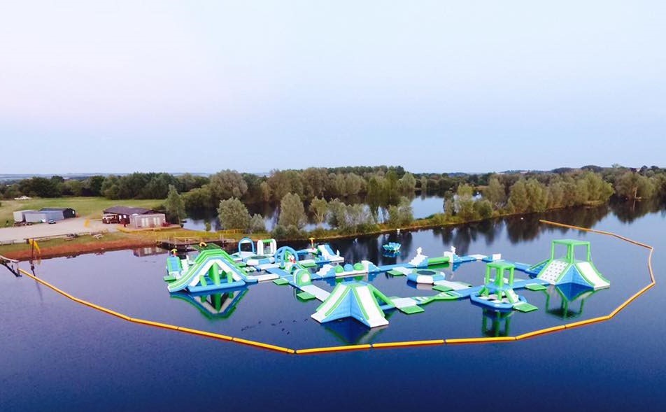 Oxford Inflatable Aqua Fun Park Customized Inflatable Water Park
