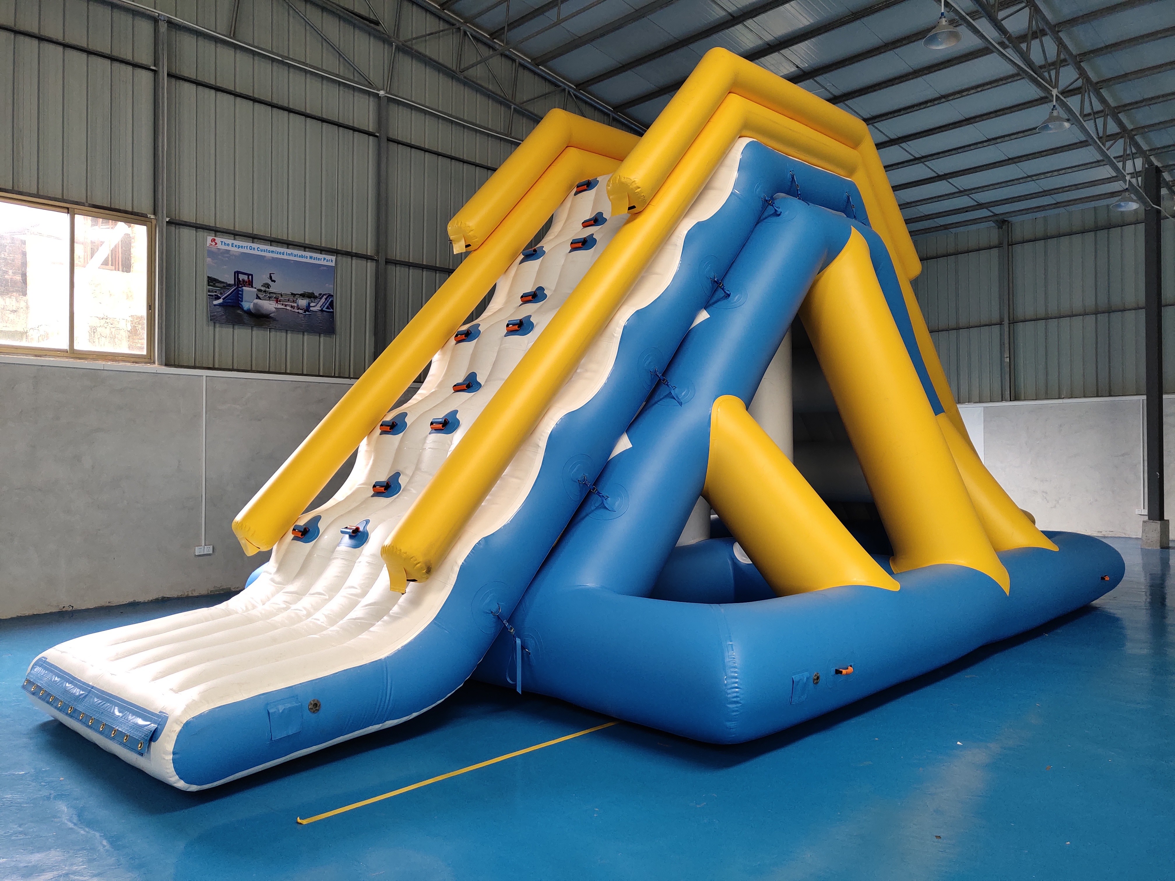inflatable floating water slide