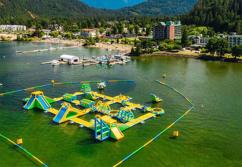 Giant Inflatable Water Park Games / Harrison Exciting Aqua Park Equipment For Adults or Kids