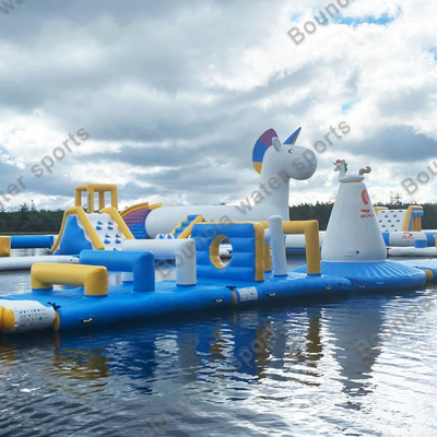 Bouncia Lake Inflatable Water Obstacle Course For Adults And Kids
