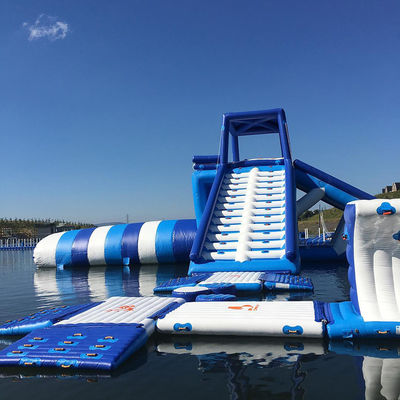 Giant Inflatable Water Tower With Blob For Aqua Park